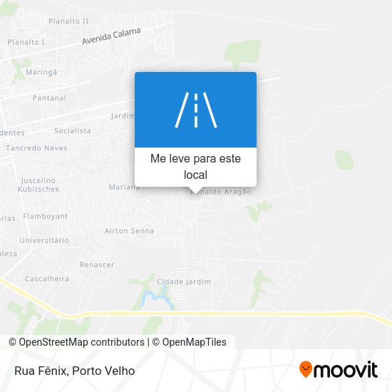 Rua Fênix mapa