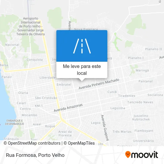 Rua Formosa mapa