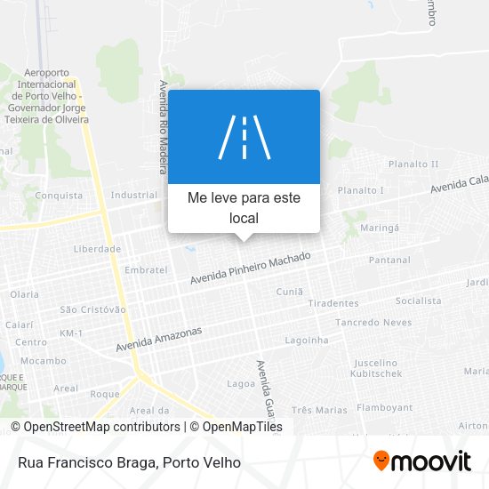 Rua Francisco Braga mapa