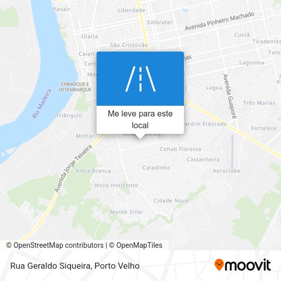Rua Geraldo Siqueira mapa