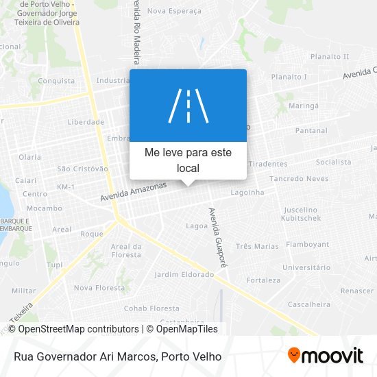 Rua Governador Ari Marcos mapa