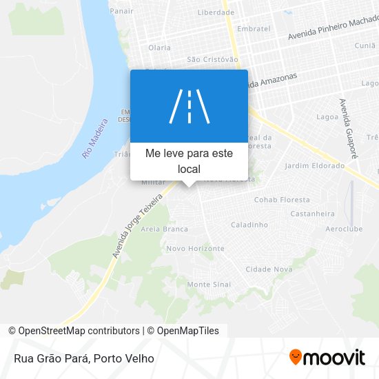 Rua Grão Pará mapa
