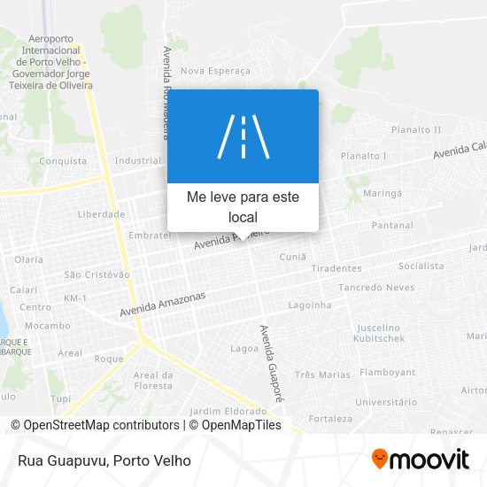 Rua Guapuvu mapa