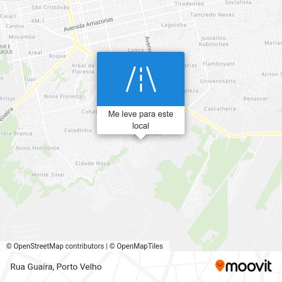 Rua Guaíra mapa