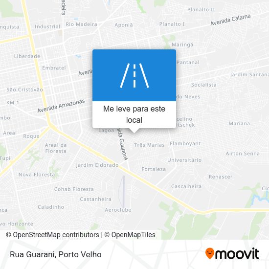 Rua Guarani mapa
