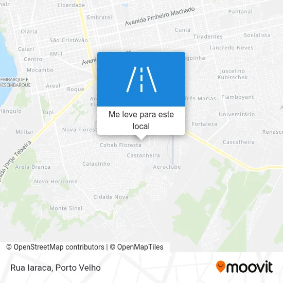 Rua Iaraca mapa