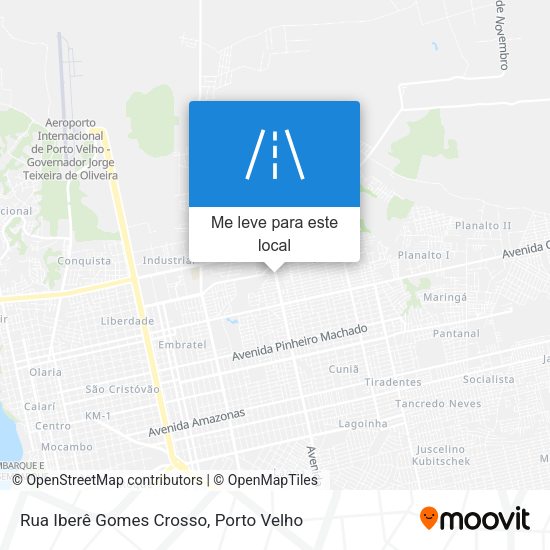 Rua Iberê Gomes Crosso mapa