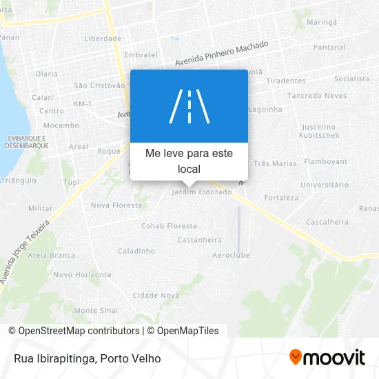 Rua Ibirapitinga mapa