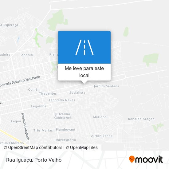 Rua Iguaçu mapa