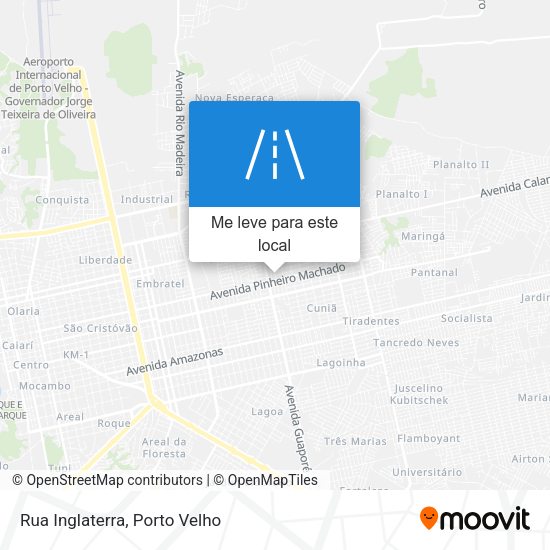 Rua Inglaterra mapa