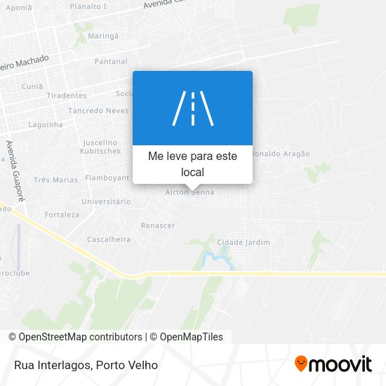 Rua Interlagos mapa