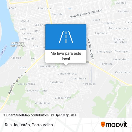 Rua Jaguarão mapa