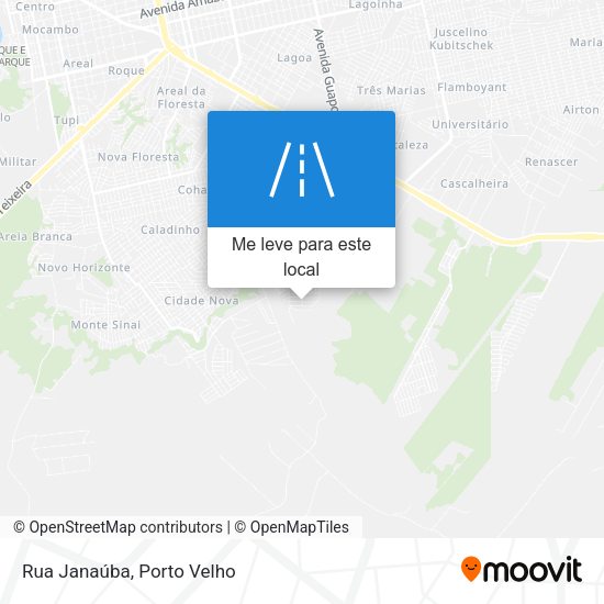 Rua Janaúba mapa