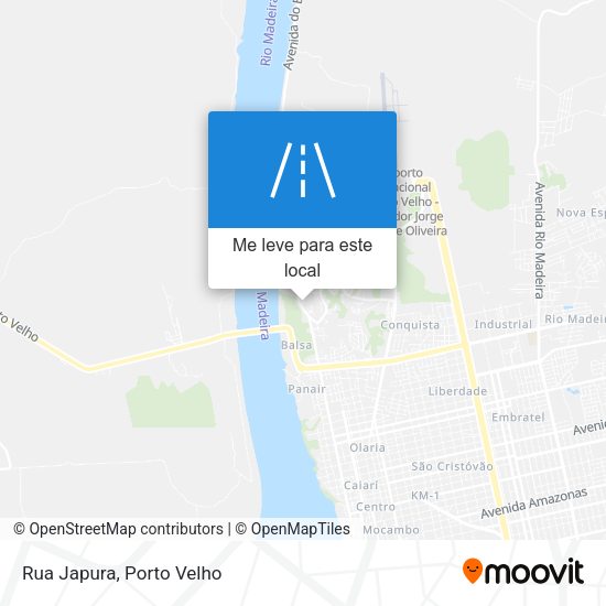 Rua Japura mapa