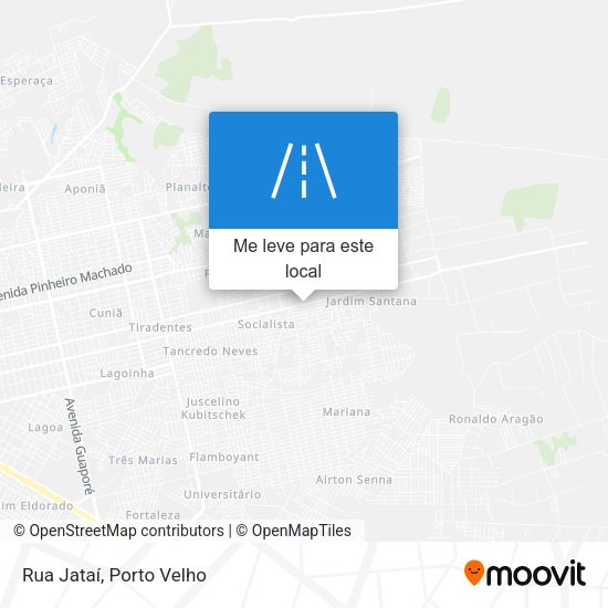 Rua Jataí mapa