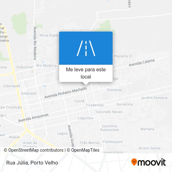Rua Júlia mapa