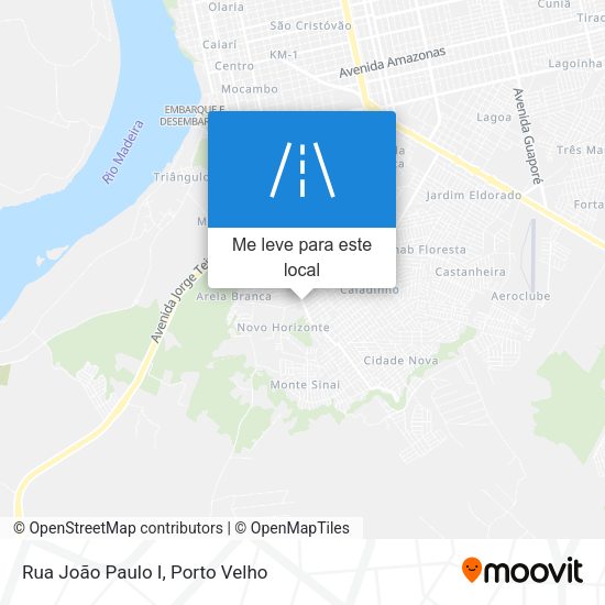 Rua João Paulo I mapa