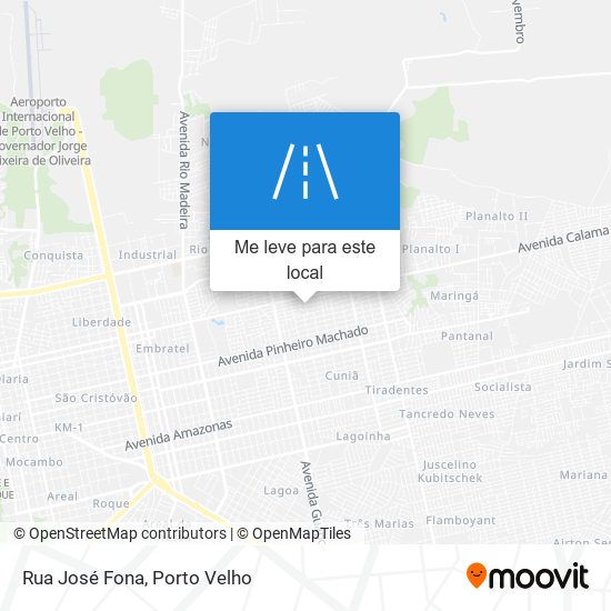 Rua José Fona mapa