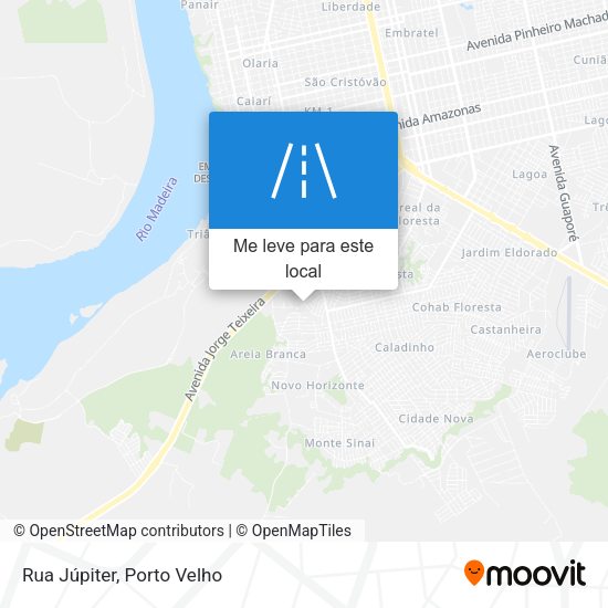 Rua Júpiter mapa