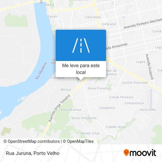 Rua Juruna mapa