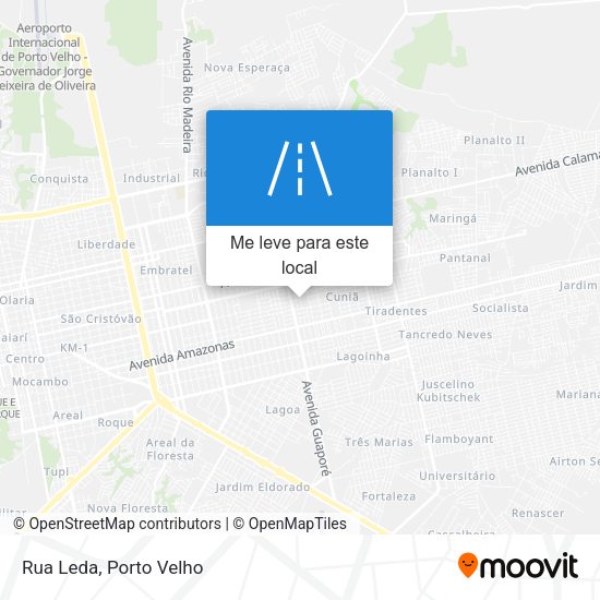Rua Leda mapa