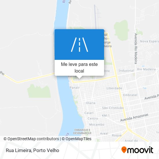 Rua Limeira mapa