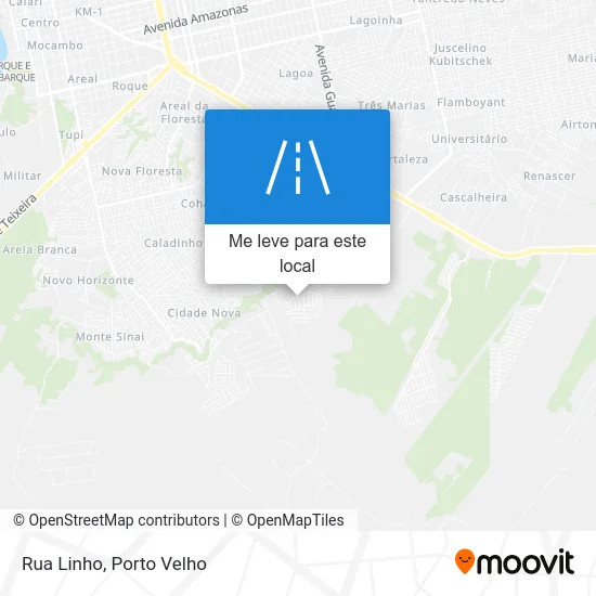 Rua Linho mapa