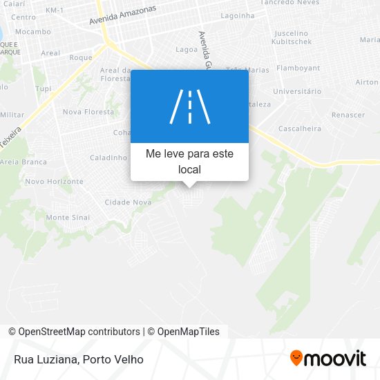 Rua Luziana mapa