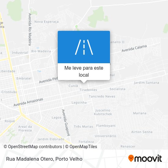 Rua Madalena Otero mapa