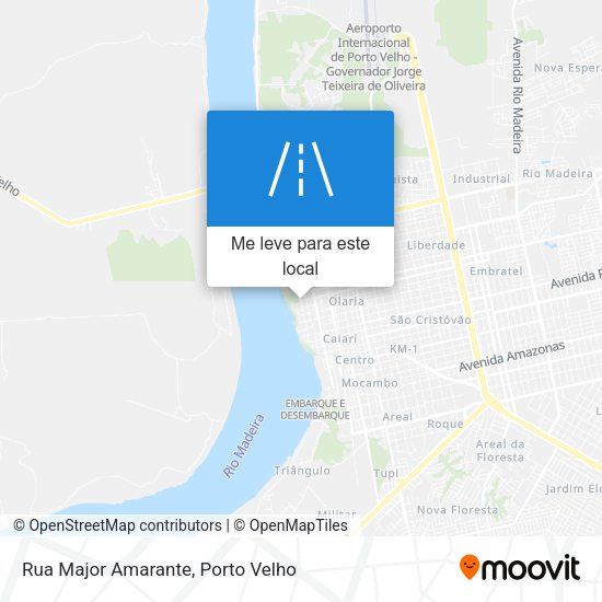 Rua Major Amarante mapa