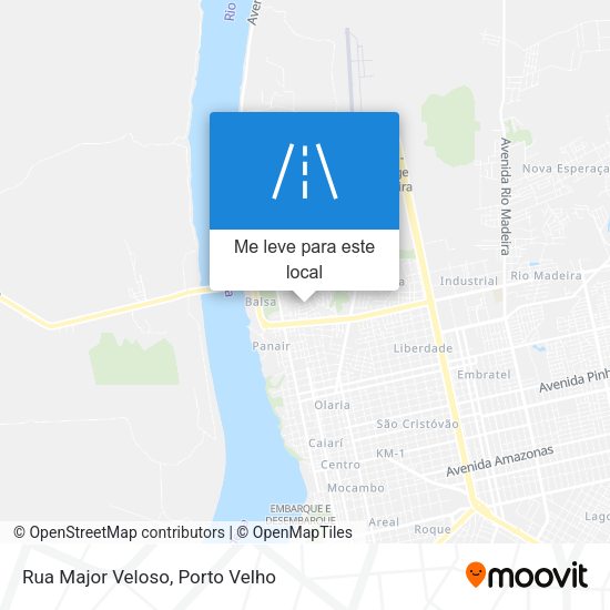 Rua Major Veloso mapa