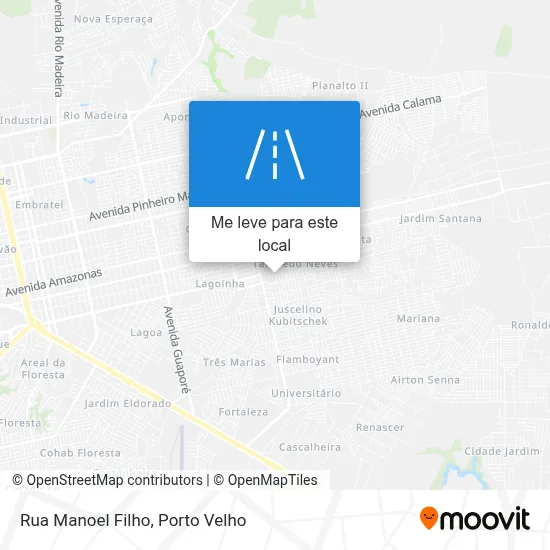 Rua Manoel Filho mapa