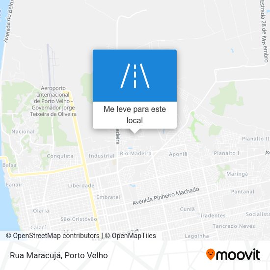 Rua Maracujá mapa