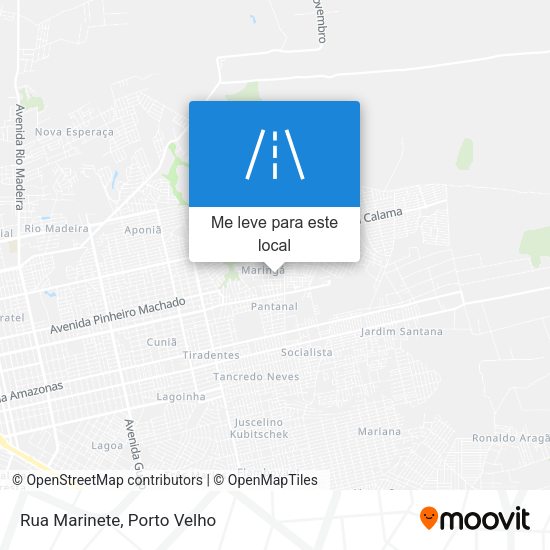 Rua Marinete mapa