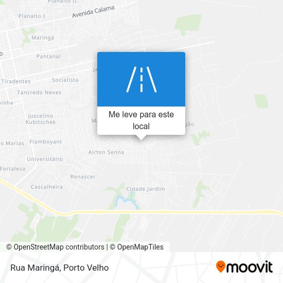Rua Maringá mapa