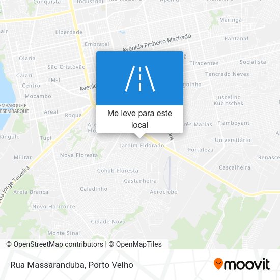 Rua Massaranduba mapa