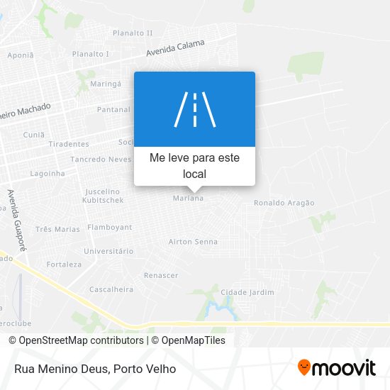 Rua Menino Deus mapa