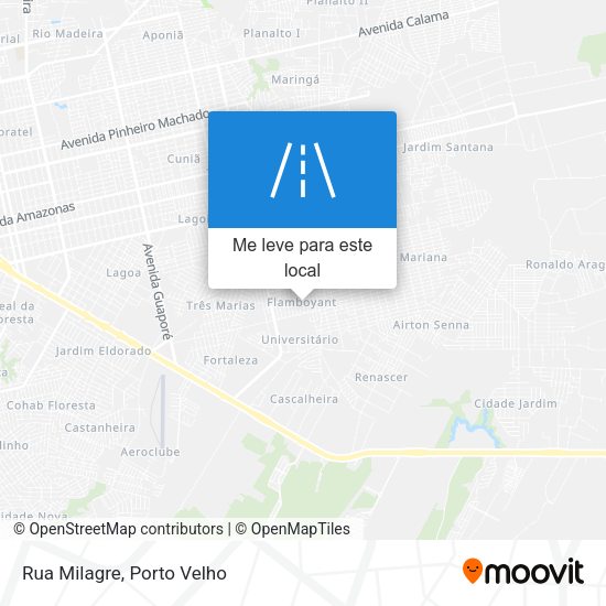Rua Milagre mapa
