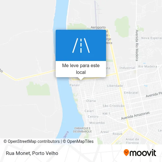 Rua Monet mapa