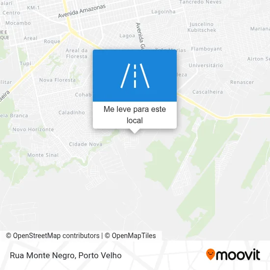 Rua Monte Negro mapa
