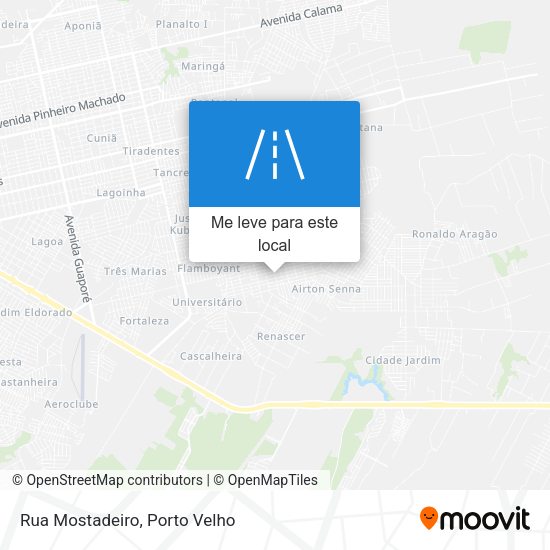 Rua Mostadeiro mapa