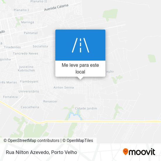 Rua Nilton Azevedo mapa