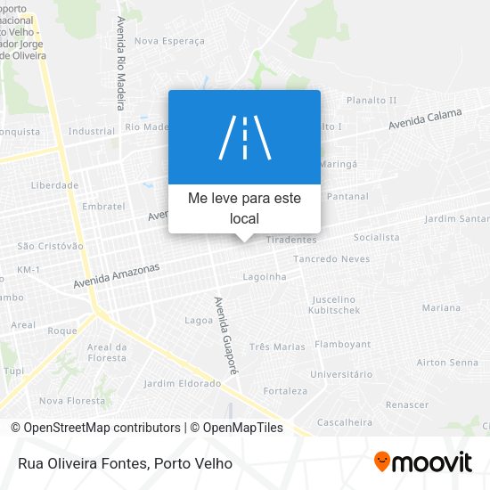 Rua Oliveira Fontes mapa