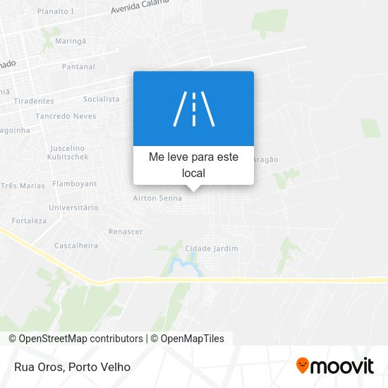 Rua Oros mapa