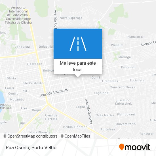 Rua Osório mapa