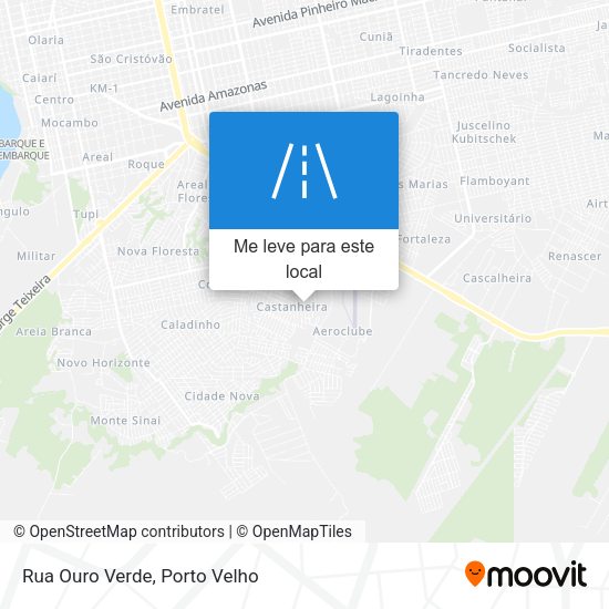 Rua Ouro Verde mapa