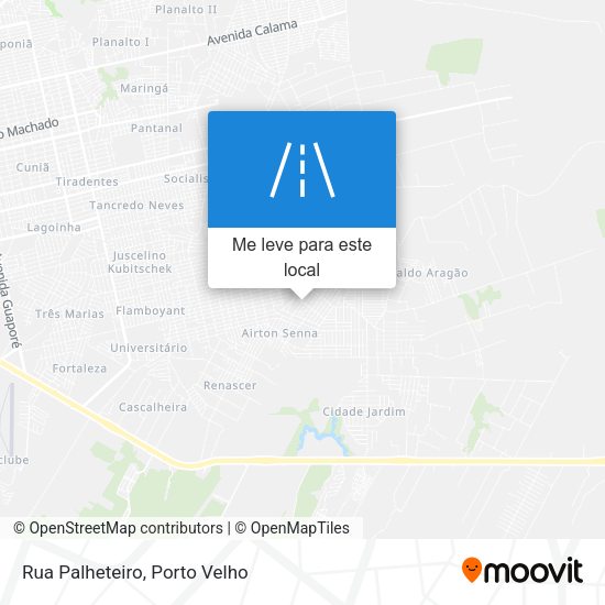 Rua Palheteiro mapa