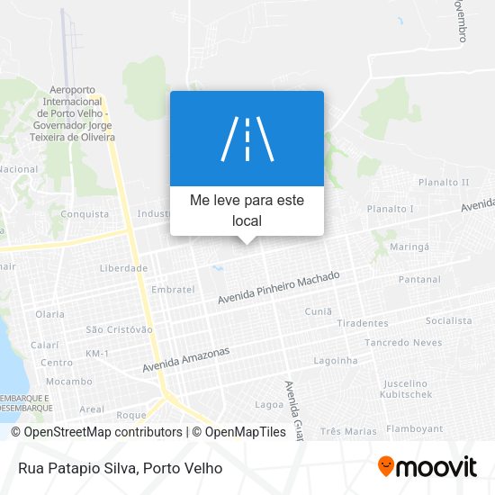 Rua Patapio Silva mapa