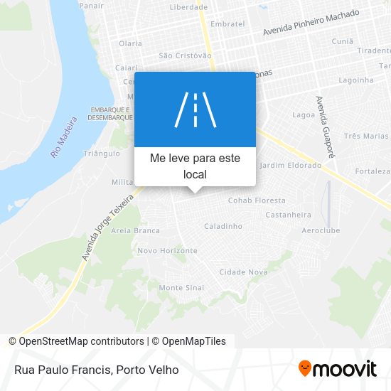 Rua Paulo Francis mapa