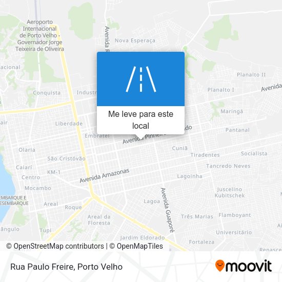 Rua Paulo Freire mapa